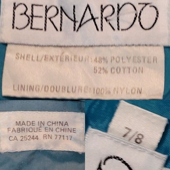 Vtg Bernardo Womens Robins Egg Blue Trench Coat Sz M Button Front City Chic - Picture 3 of 13